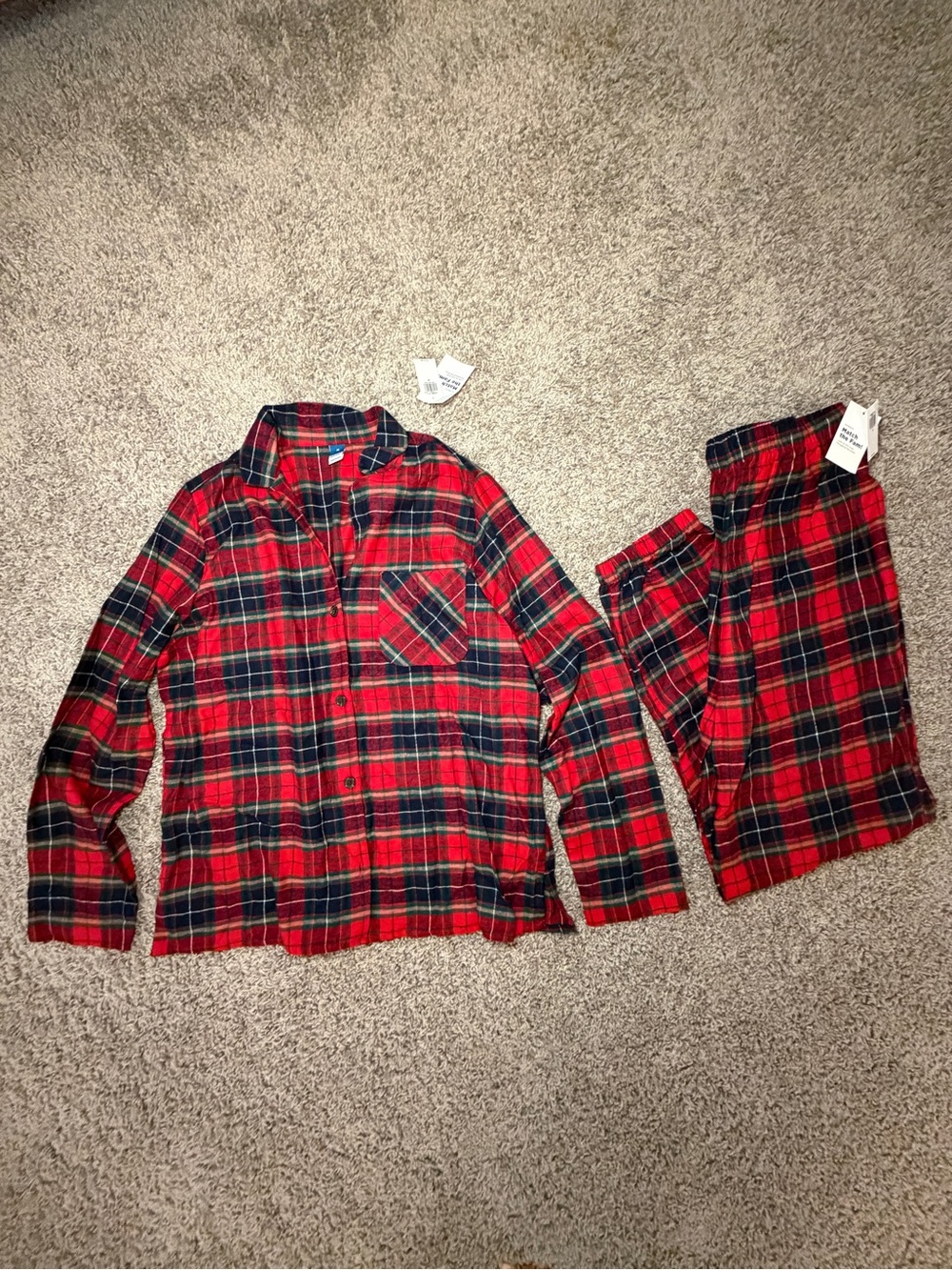 Old Navy Plaid Pajama Set